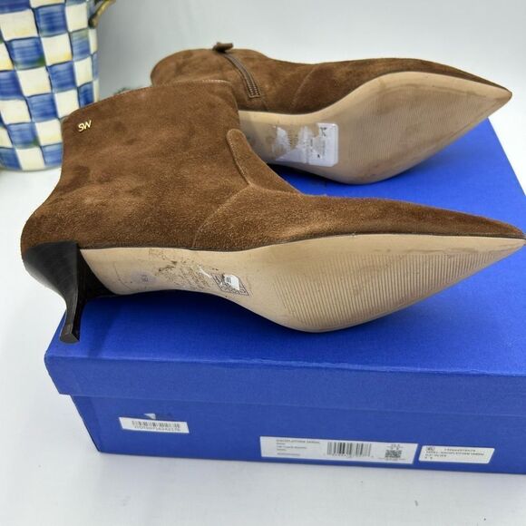 Women’s Stuart Weitzman suede ankle boots size 9.5 made in Spain - Picture 7 of 9